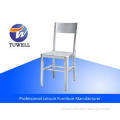 Restaurant Metal Armless Aluminum Navy Chairs With Plastic